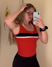 Red and Black Stripped  Tank Top - AS SEEN ON TIKTOK @savannahjromero