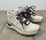 North Face Women Activist Mid FUTURELIGHT Boots US8 Gardenia White Pikes Purple