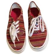 Airwalk Striped Canvas Sneakers Rubber Soles 8