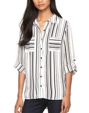 Black and White Striped button down