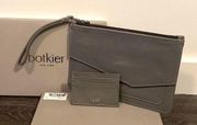Cobble Hill medium clutch with wrist strap & card holder color smoke