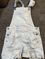 Almost famous junior white shortalls size 0