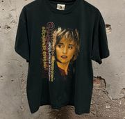 Vintage 90s Melissa Etheridge Black Concert Tour Tee Winterland Tag Large L Y2K