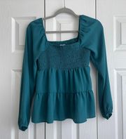 Teal Blouse 