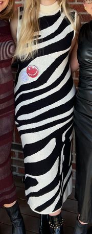 Zebra Sweater Dress