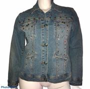 Vintage Diane Gilman embellished denim jacket