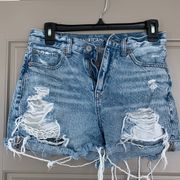 distressed mom short size 2