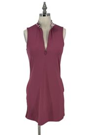 Golf Dress XS Purple Sleeveless Half-Zip  $148.00