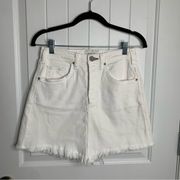 Anthropologie McGuire high rise cut off white denim shorts size 26