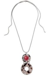 CHICOS RED TORT POP NOSZ CONVERTIBLE NECKLACE
