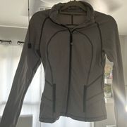 Define Jacket Size 6 Grey Stripped