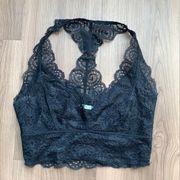 UO Black Lace Racerback Bralette