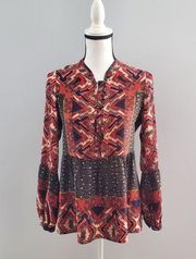 Konrad + Joseph Anthropologie Zydeco Boho Peasant Top Size XS