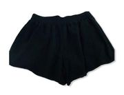 Lauren Conrad Womens Shorts Black Elastic Waist Lined Large Lightweight