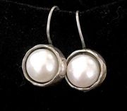 SILPADA MARGARITE Sterling Silver Pearl Drop Earrings W1750