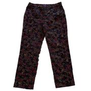 Gloria Vanderbilt Floral Print Pants(Size 12 Short)