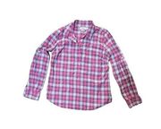 Vineyard Vines,  Pink plaid button down size 10