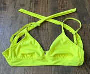 Neon Yellow Bikini Top