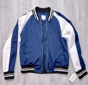 Navy Blue Varsity Jacket M