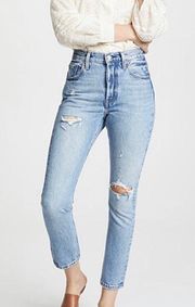 Levi’s 501 Skinny Distressed Jeans