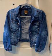 Guess Jean Denim Jacket Vintage Distressed Women’s Small