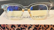 RZ By Rachel Zoe Clear NON RX Blue Light Glasses 48-21