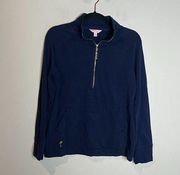 Lilly Pulitzer navy blue half zip pullover