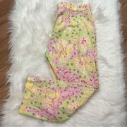 Lilly Pulitzer Vintage White Label Cotton Twill Crop Pants 8