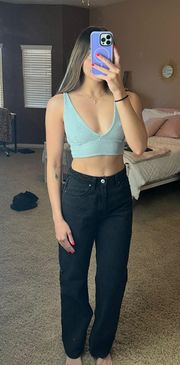 Blue Fuzzy Bralette