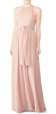 Monique Lhuillier Bridesmaid Pink Daniela Gown Size 10 US $270