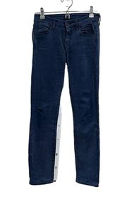 Mother Indigo The Looker POP Lowrise Stretch Skinny Jeans Women Size 24 Indigo