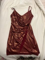 Copper Red Boutique Cocktail Dress