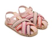 FARM Rio Zigzag Stitch size 9 (EU 40) Fisherman Strappy Sandals In Nude