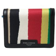 Dolce & Gabbana Multicolor Leather Shoulder Strap Card Holder Wallet One Size