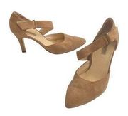 Paul Green Suede Pumps Beige Size 6.5 Quiet Luxury Minimalist Neutral Corpcore