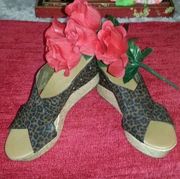 Sonoma Womens  Cheetah Print Wedge Heels