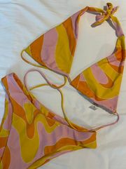 Aurelle Swirl Pattern Swimsuit