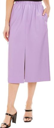 New Boss Vesusa Faux Leather Skirt in Purple Size 4