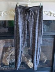 Comfy Joggers Gray Space Dye Elastic Drawstring Womens Small