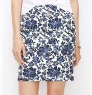 Lauren Ralph Lauren Cotton Floral Pencil Skirt