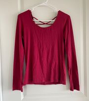 Long Sleeve Red Top