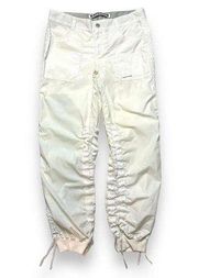 Vintage Y2k Express Ankle Jogger Pants Womens 4 White