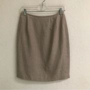 Vintage Jennifer Moore petites linen pencil skirt 10