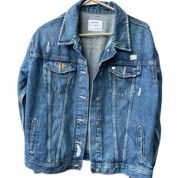 The Jasmine Trucker Old Navy size small oversized boyfriend cut denim jacket.*