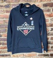 NWT Majestic Washington Nationals MLB 2019 World Series Champions Hoodie Small