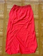 girls red maxi skirt size 14/16