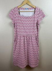 J. Mclaughlin Emma Dress Size Large Pink Stretch Catalina Cloth Travel Work