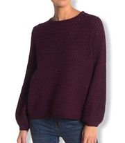 14th & Union purple popcorn texture sweater S new