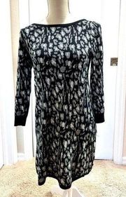 NWOT Express ~ Long Sleeve Animal Print Sweater Dress size XXS