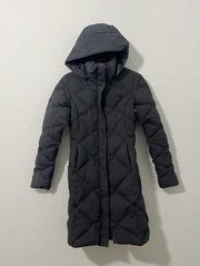 The North Face Miss Metro Down Parka Black Hooded Womens Size XS